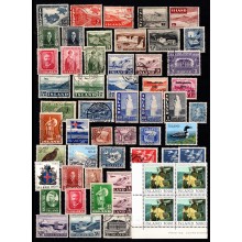 Island. Planche med enkeltmærker. En del højværdier. Stemplet/Ustemplet/Postfrisk. Høj AFA værdi.